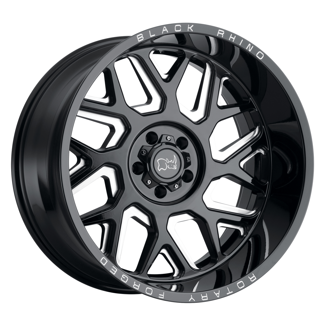 BLACK RHINO REAPER 20X11.5 5X127 -44 71.5 GLOSS BLACK & MILLED