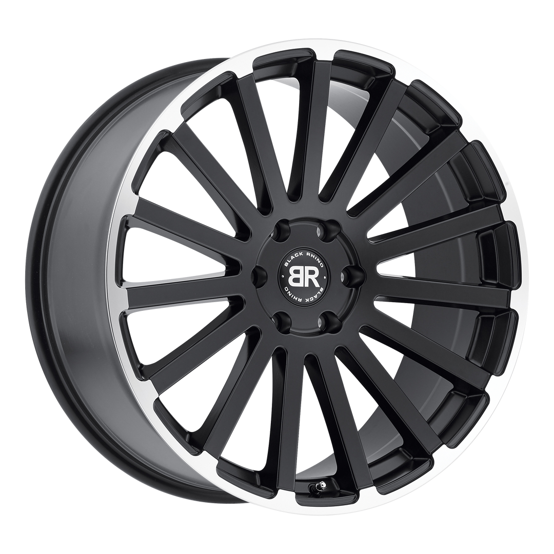 BLACK RHINO SPEAR 20X9 6X139.7 15 112.1 MATTE BLACK W/ MATTE MACHINED EDGE