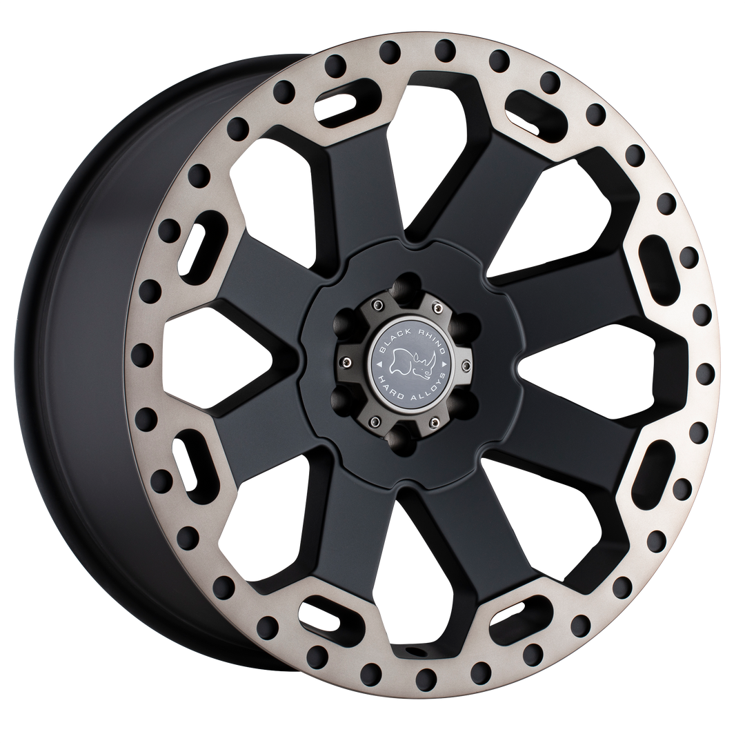 BLACK RHINO WARLORD 18X8 6X130 52 84.1 MATTE BLACK W/ MACHINED DARK TINT