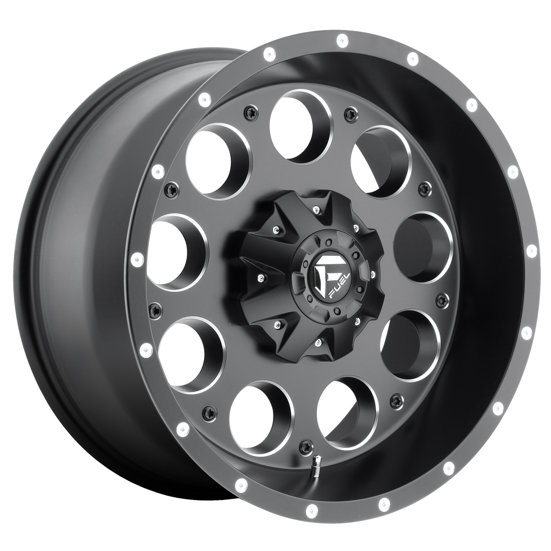 FUEL OFF-ROAD D525 REVOLVER 18X9 8X165.1 -12 125.1 MATTE BLACK MILLED