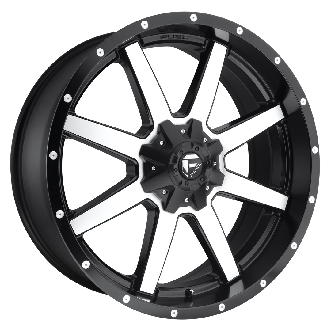FUEL OFF-ROAD D537 MAVERICK 20X10 8X165.1 -18 125.1 MATTE BLACK MACHINED