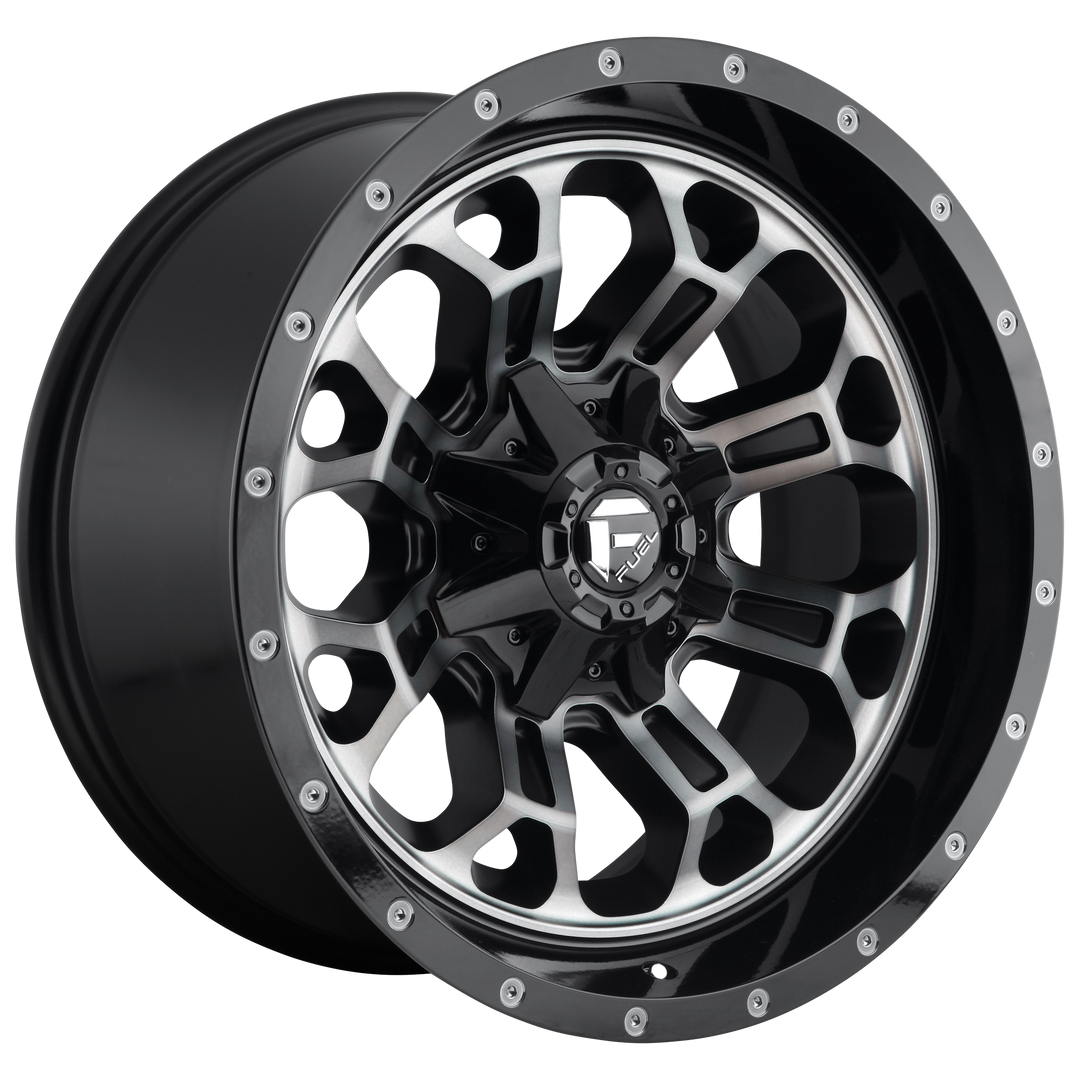 FUEL OFF-ROAD D561 CRUSH 20X10 8X180 -18 124.2 GLOSS MACHINED DOUBLE DARK TINT