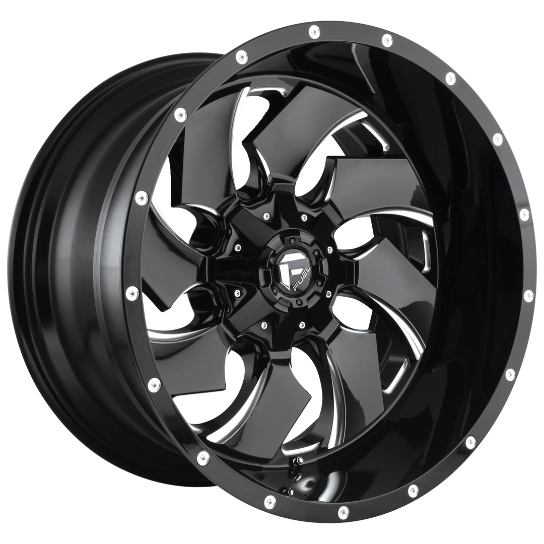 FUEL OFF-ROAD D574 CLEAVER 22X12 6X135 / 6X139.7 -44 106.1 GLOSS BLACK MILLED