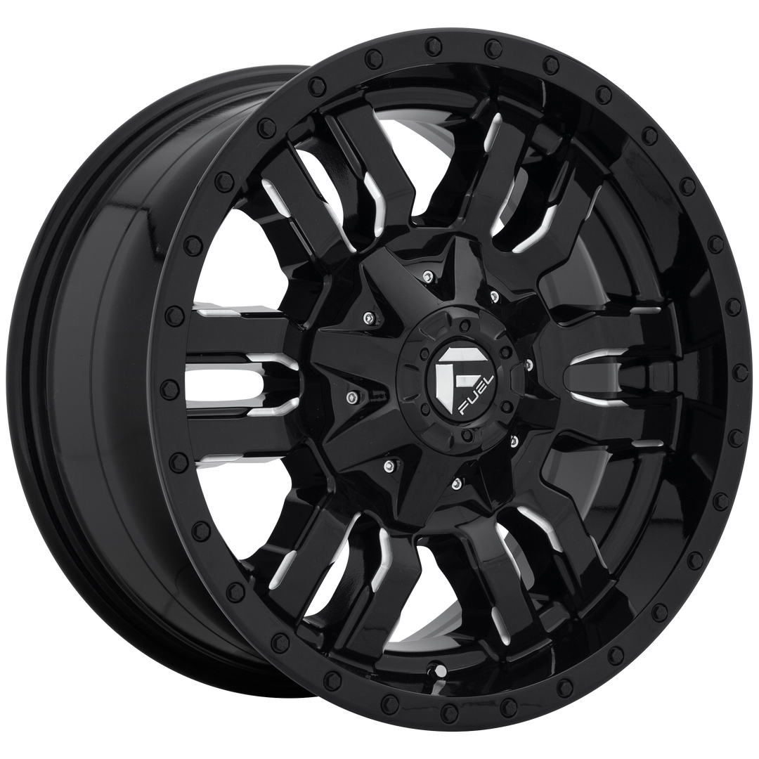 FUEL OFF-ROAD D595 SLEDGE 20X9 6X135 / 6X139.7 19 106.1 GLOSS BLACK MILLED
