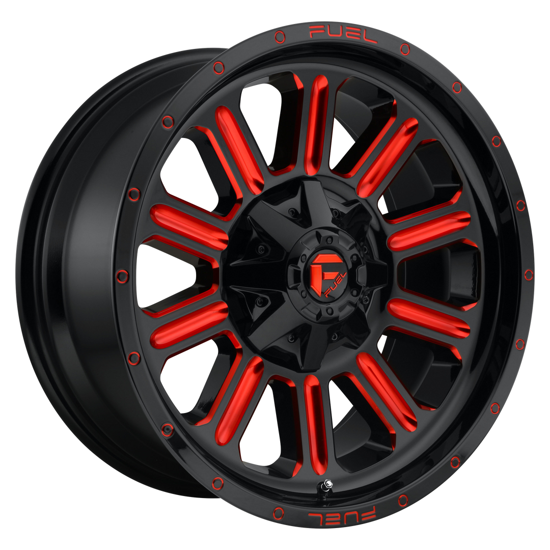 FUEL OFF-ROAD D621 HARDLINE 18X9 6X135 / 6X139.7 20 106.1 GLOSS BLACK RED TINTED CLEAR