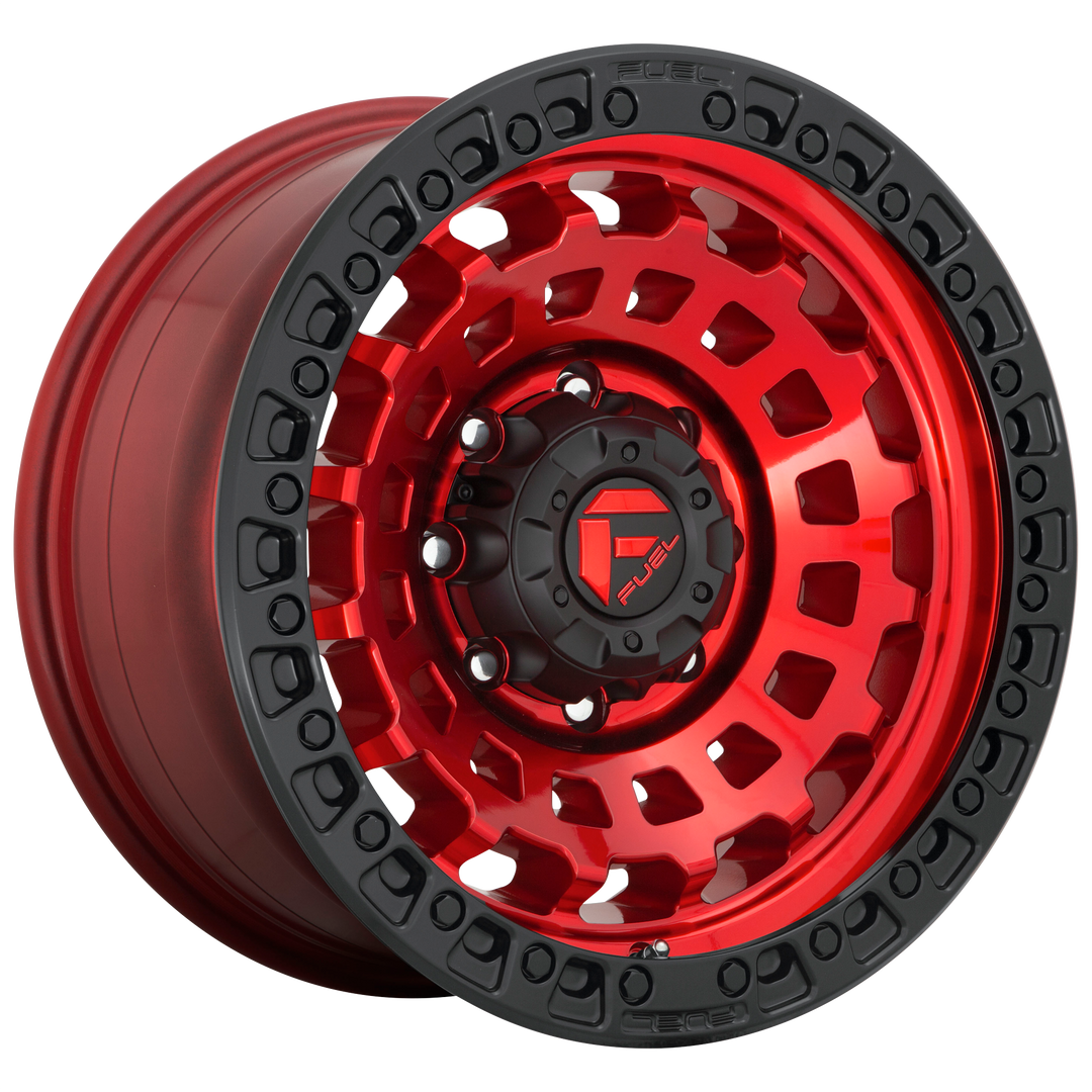 FUEL OFF-ROAD D632 ZEPHYR 17X9 6X139.7 1 106.1 CANDY RED BLACK BEAD RING
