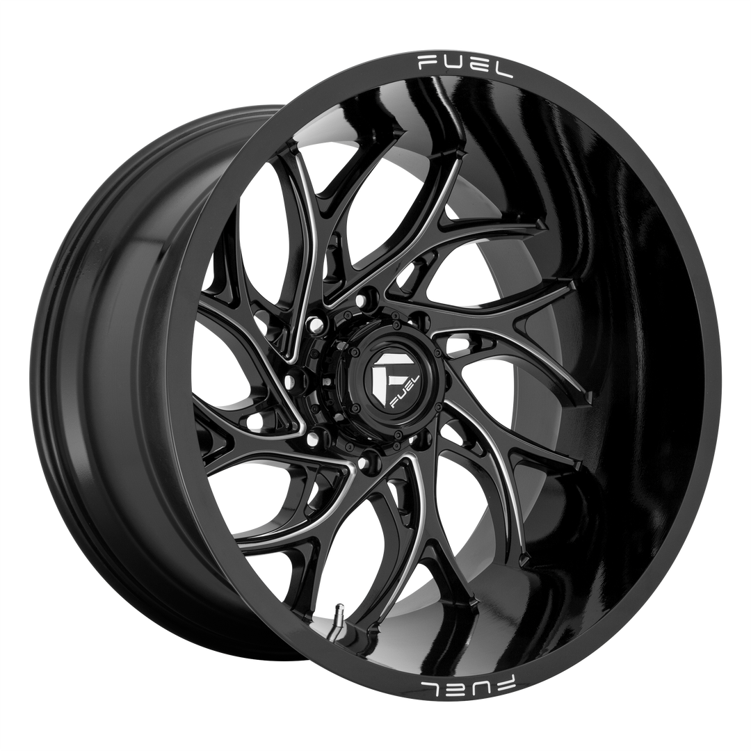 FUEL OFF-ROAD D741 RUNNER 22X12 8X180 -44 124.2 GLOSS BLACK MILLED