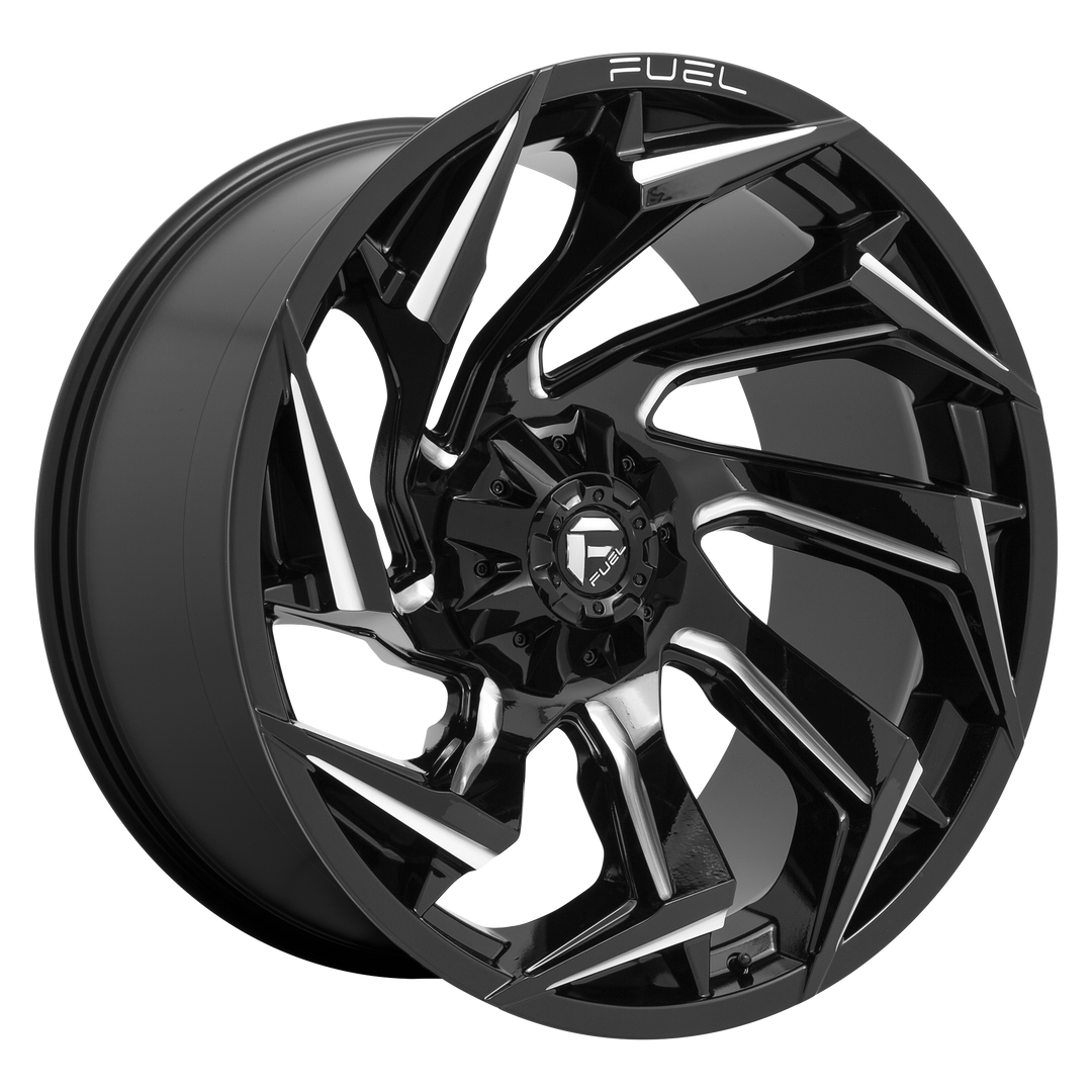 FUEL OFF-ROAD D753 REACTION 22X10 5X139.7 / 5X150 -18 110.1 GLOSS BLACK MILLED