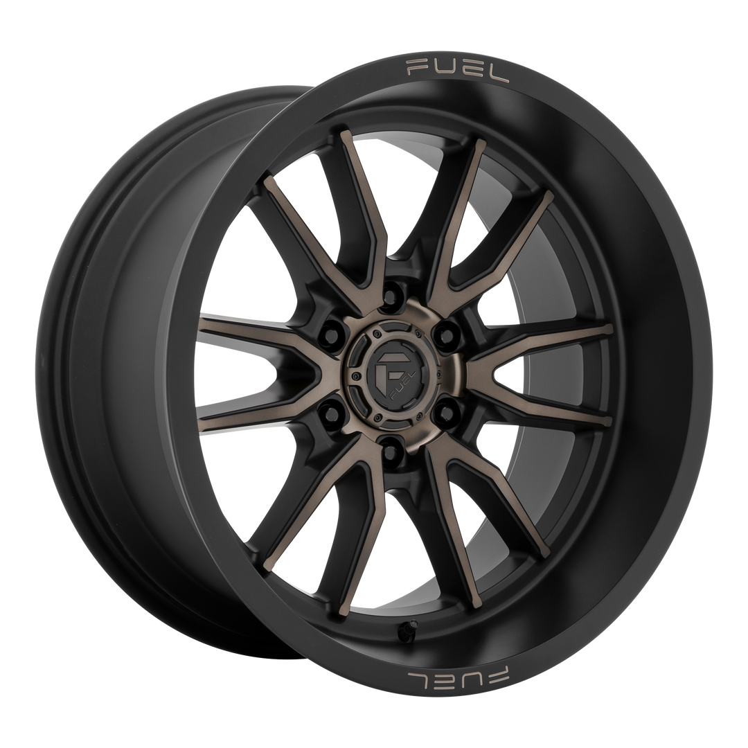 FUEL OFF-ROAD D762 CLASH 22X12 6X139.7 -44 106.1 MATTE BLACK DOUBLE DARK TINT