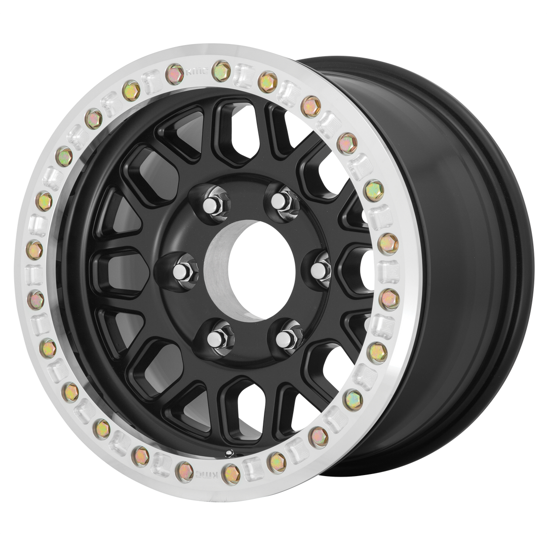 KMC WHEELS KM234 GRENADE DESERT BEADLOCK 17X8.5 6X135 0 87.1 SATIN BLACK