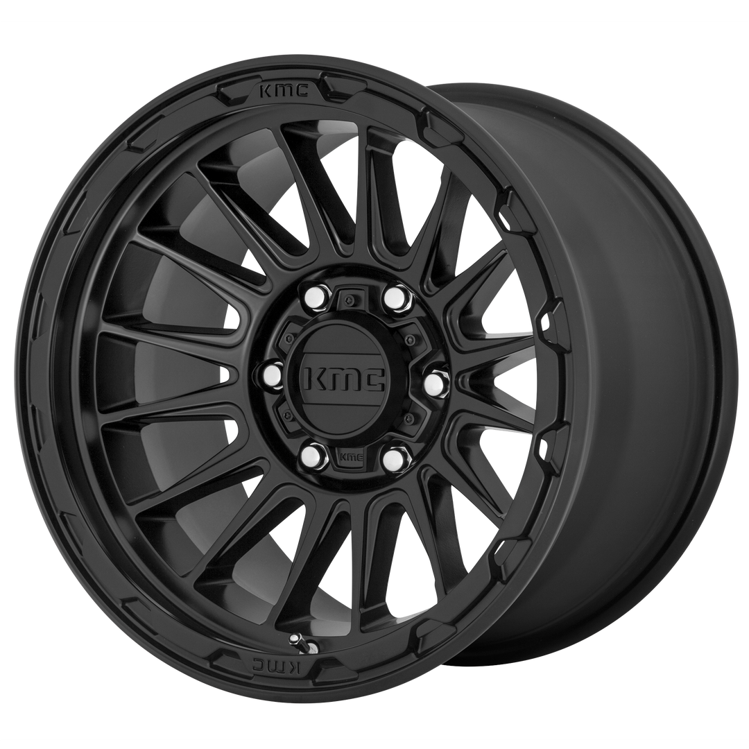 KMC WHEELS KM542 IMPACT 16X7 5X110 30 72.56 SATIN BLACK