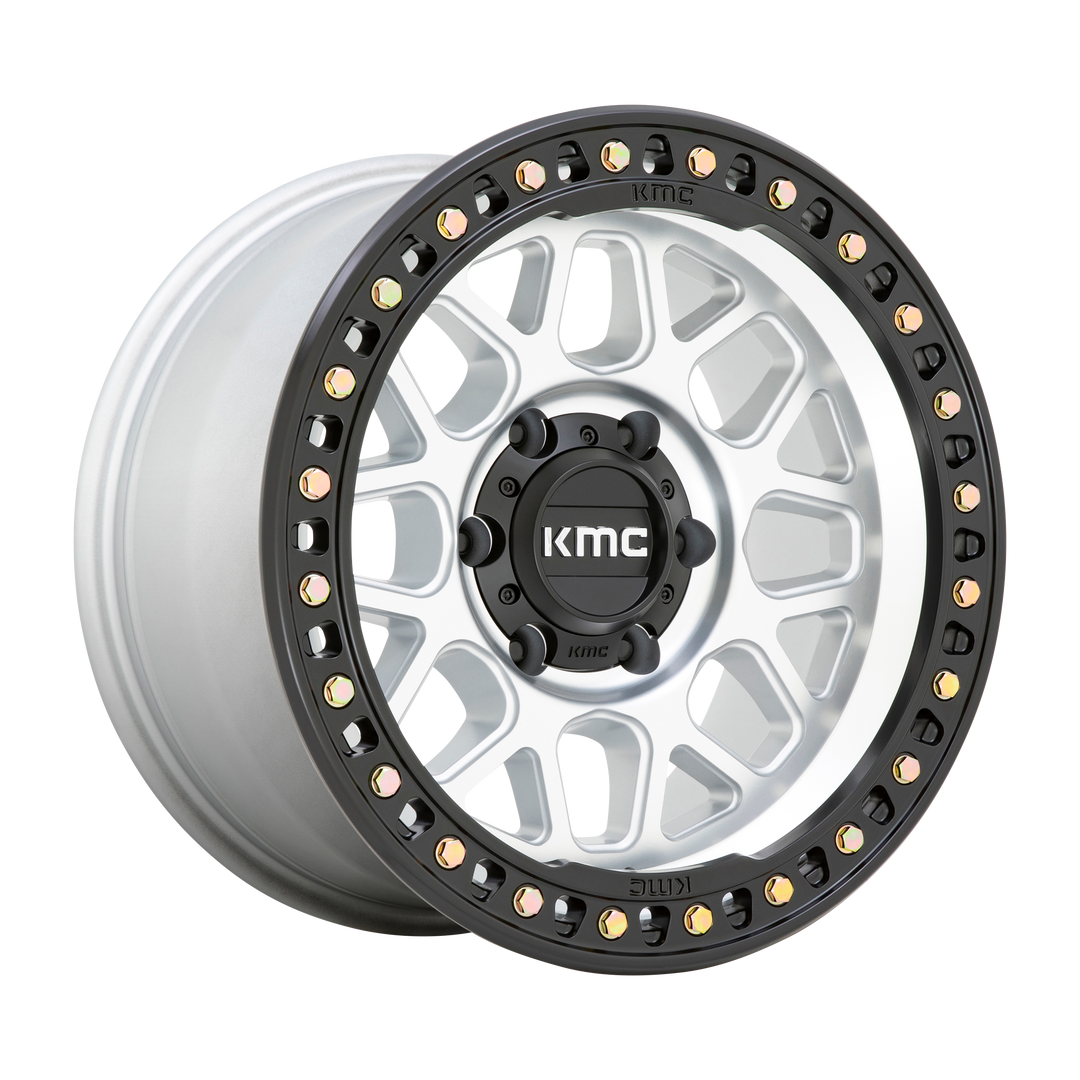 KMC WHEELS KM549 GRS 18X9 5X127 18 71.5 MACHINED WITH SATIN BLACK LIP