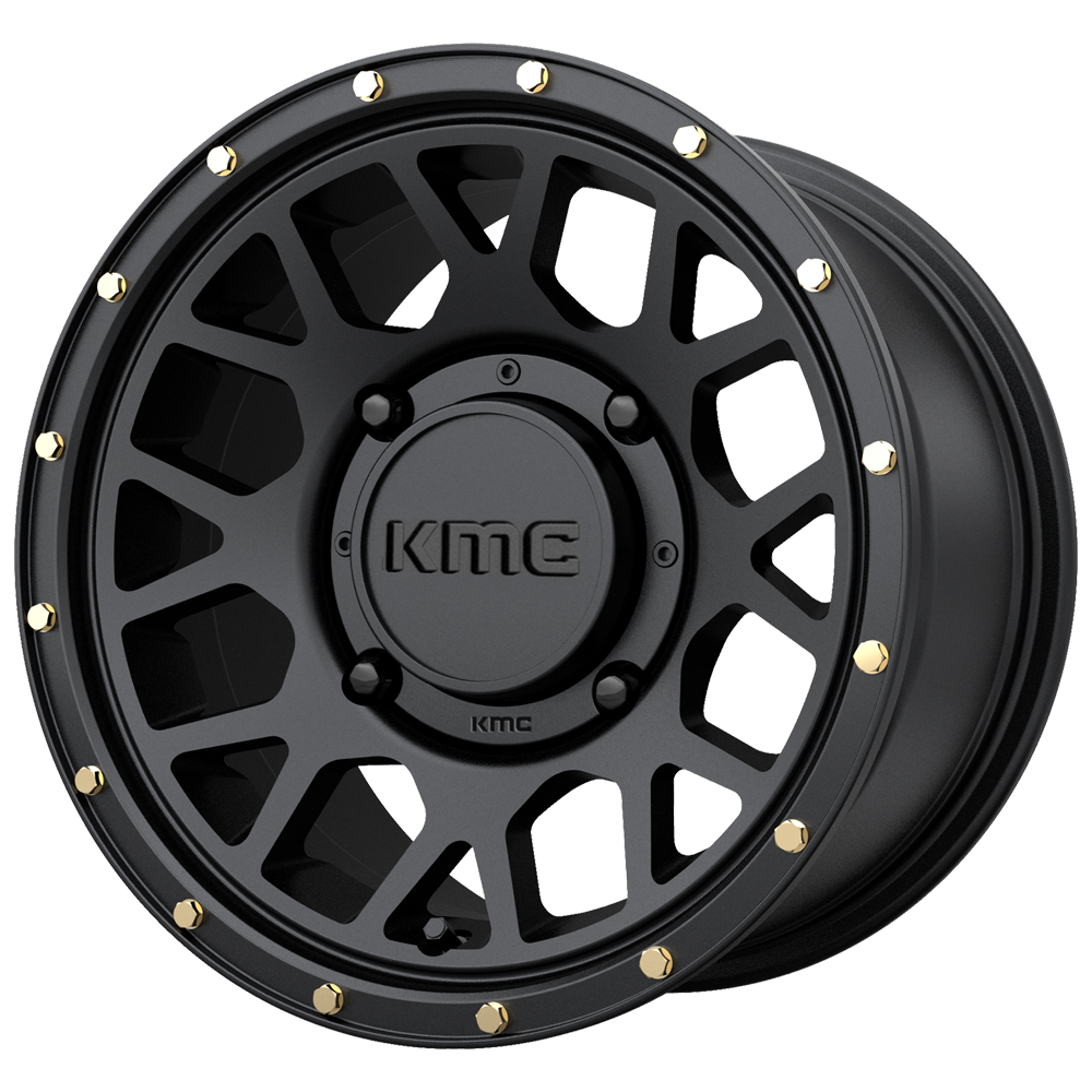 KMC WHEELS POWERSPORTS KS135 GRENADE 15X6 4X156 38 132 SATIN BLACK