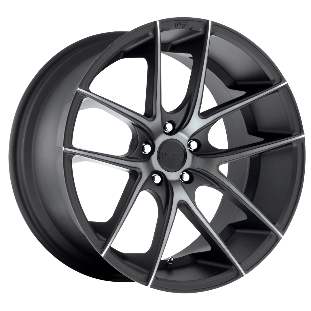 NICHE 1PC M130 TARGA 19X9.5 5X120 35 72.56 MATTE BLACK DOUBLE DARK TINT