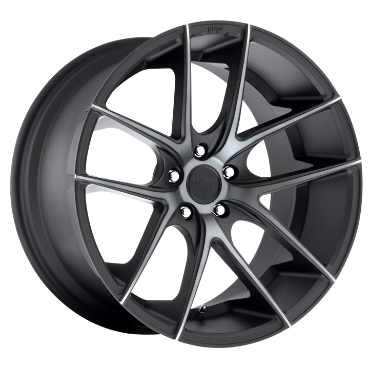 NICHE 1PC M130 TARGA 19X8.5 5X114.3 35 72.56 MATTE BLACK DOUBLE DARK TINT