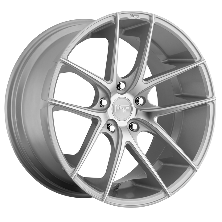 NICHE 1PC M131 TARGA 20X10 5X114.3 40 72.56 GLOSS SILVER MACHINED