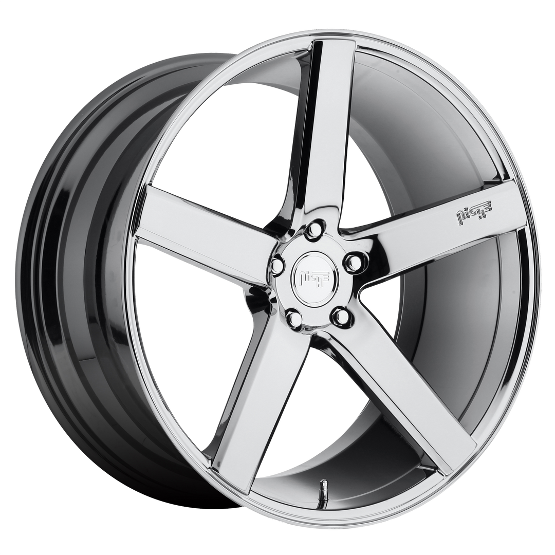 NICHE 1PC M132 MILAN 19X8.5 5X114.3 35 72.56 CHROME PLATED