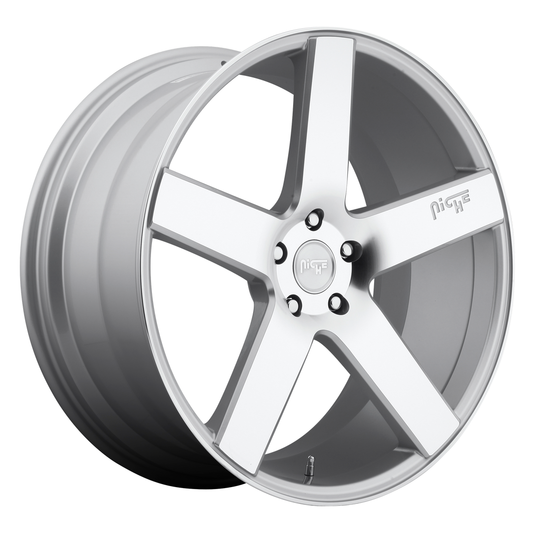 NICHE 1PC M135 MILAN 19X8.5 5X114.3 35 72.56 GLOSS SILVER MACHINED