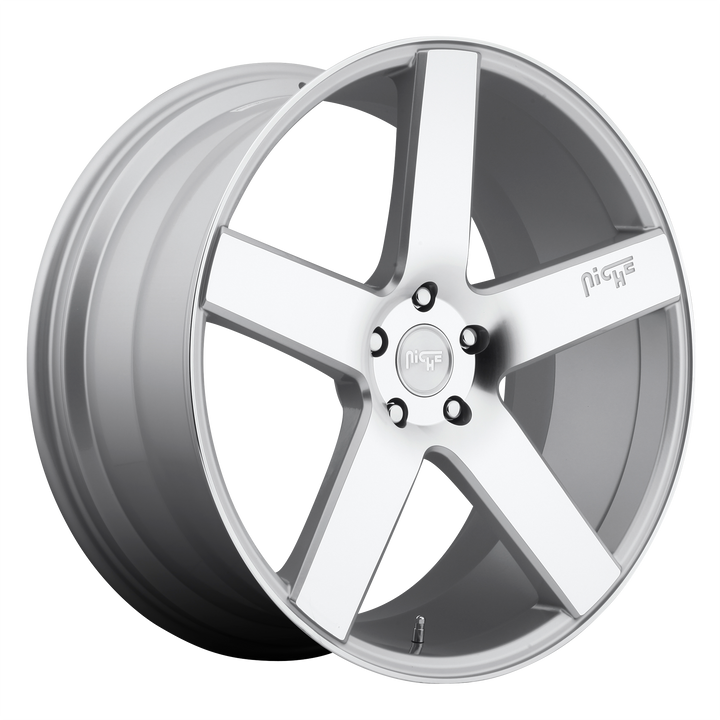 NICHE 1PC M135 MILAN 19X8.5 5X114.3 35 72.56 GLOSS SILVER MACHINED