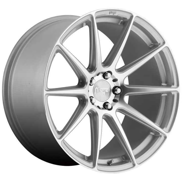 NICHE 1PC M146 ESSEN 20X10 5X114.3 40 72.56 GLOSS SILVER MACHINED
