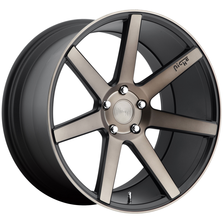 NICHE 1PC M150 VERONA 19X9.5 5X114.3 35 72.56 MATTE BLACK MACHINED