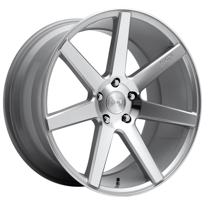 NICHE 1PC M179 VERONA 19X8.5 5X114.3 35 72.56 GLOSS SILVER MACHINED