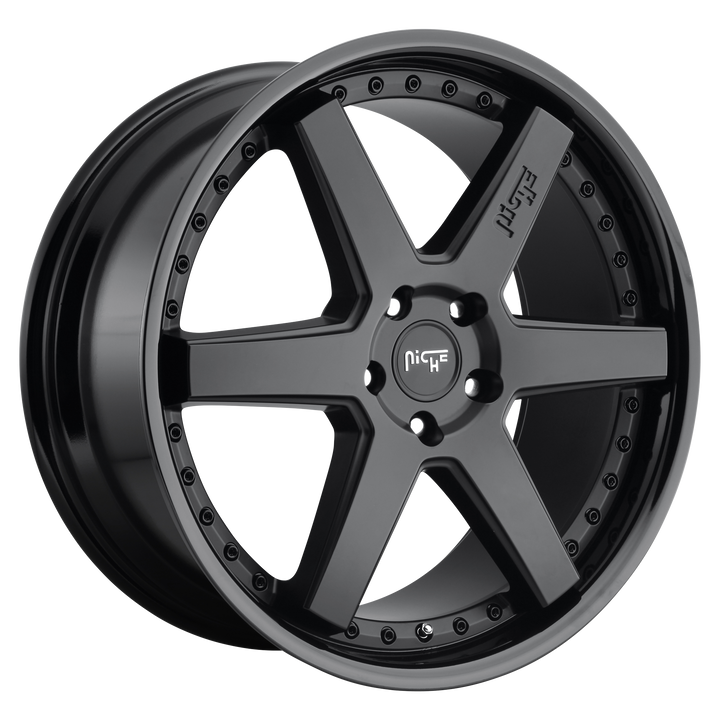 NICHE 1PC M192 ALTAIR 18X9.5 5X114.3 35 72.56 GLOSS BLACK MATTE BLACK