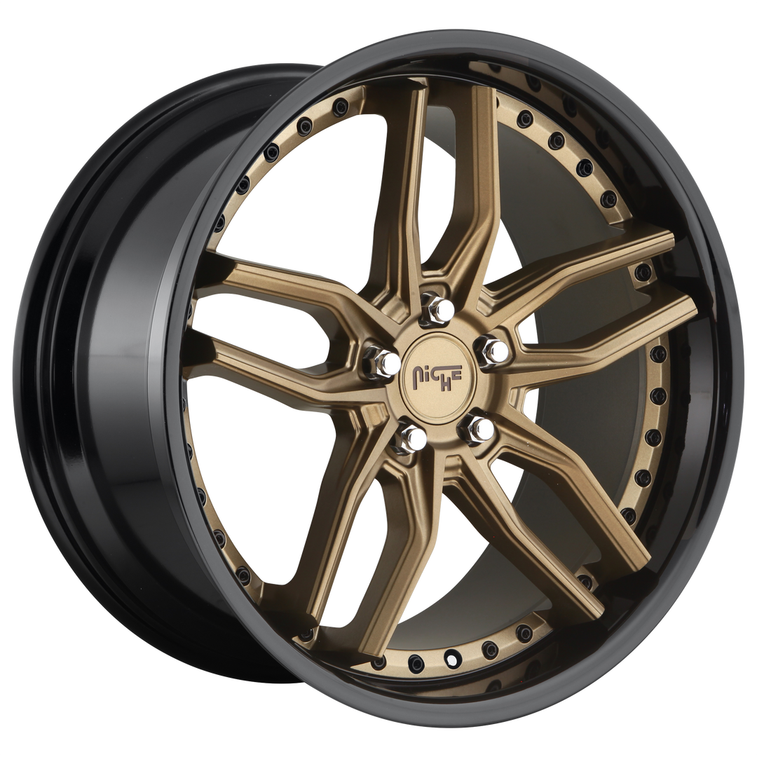 NICHE 1PC M195 METHOS 20X10.5 5X120 35 72.56 MATTE BRONZE BLACK BEAD RING