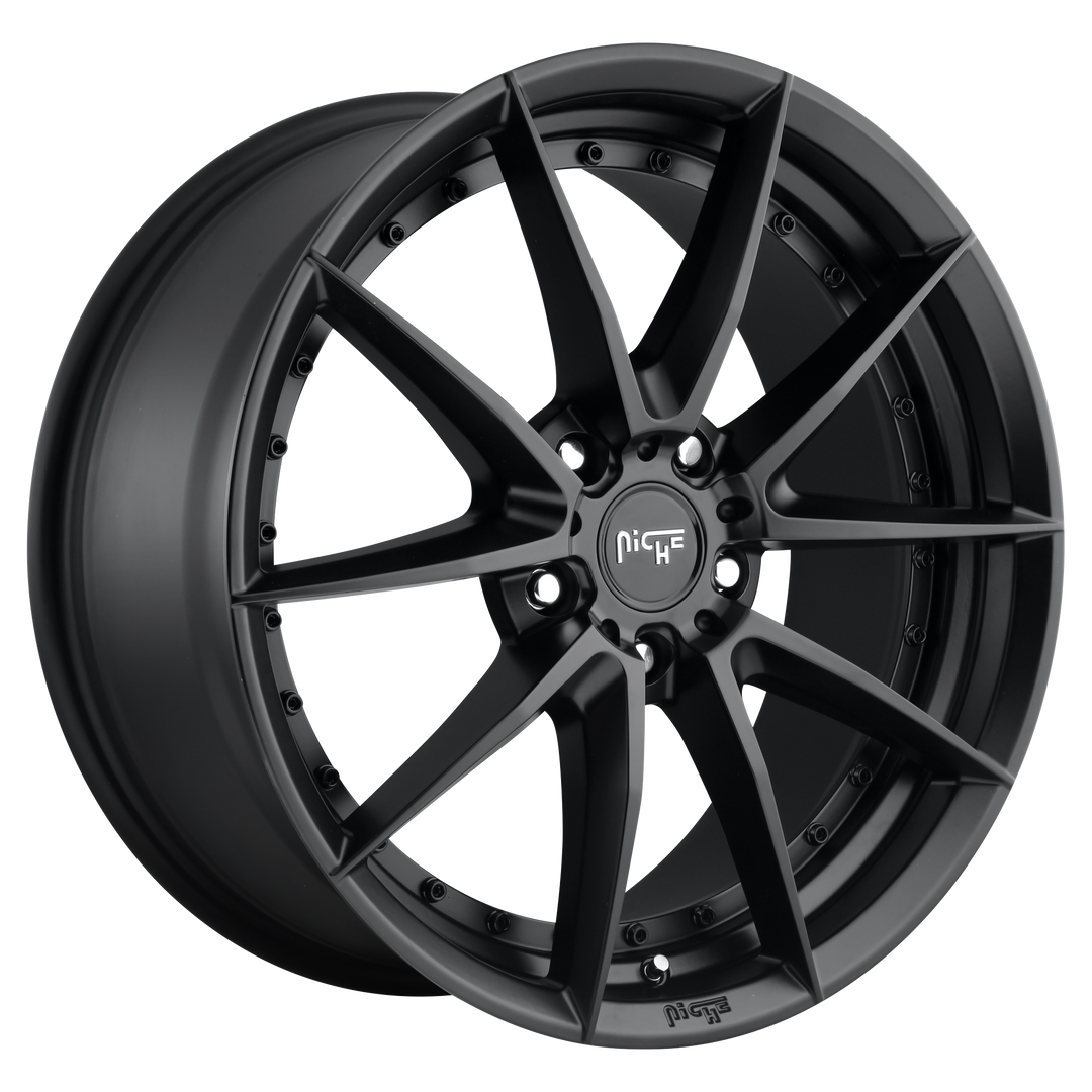 NICHE 1PC M196 SECTOR 20X10.5 5X114.3 40 72.56 MATTE BLACK
