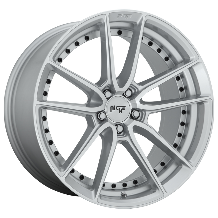 NICHE 1PC M221 DFS 20X10.5 5X120 35 72.56 GLOSS SILVER MACHINED