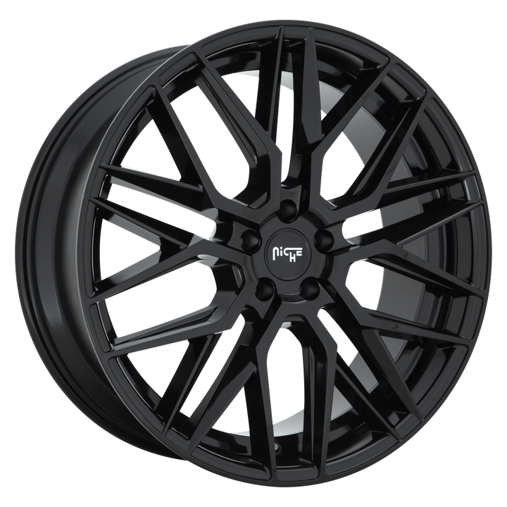 NICHE 1PC M224 GAMMA 18X8 5X114.3 40 72.56 GLOSS BLACK