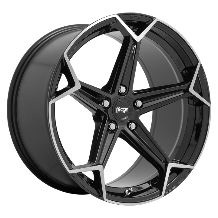 NICHE 1PC N259 ARROW 20X10.5 5X114.3 40 72.56 GLOSS BLACK BRUSHED