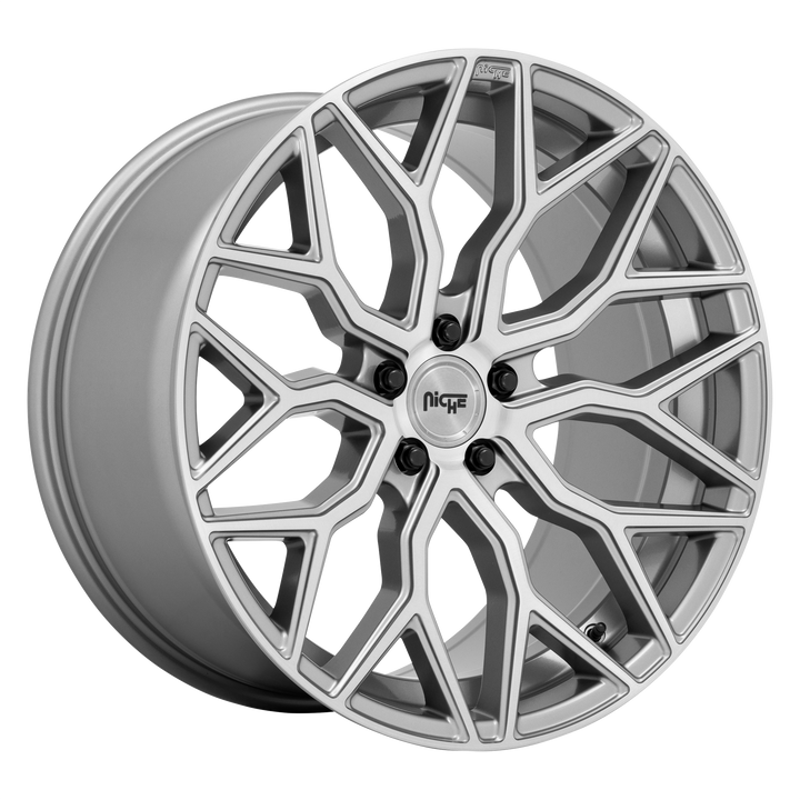 NICHE 1PC M265 MAZZANTI 20X9 5X112 27 66.56 ANTHRACITE BRUSHED TINT CLEAR