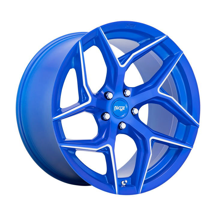 NICHE 1PC M268 TORSIONI 20X9 5X112 25 66.56 ANODIZED BLUE MILLED
