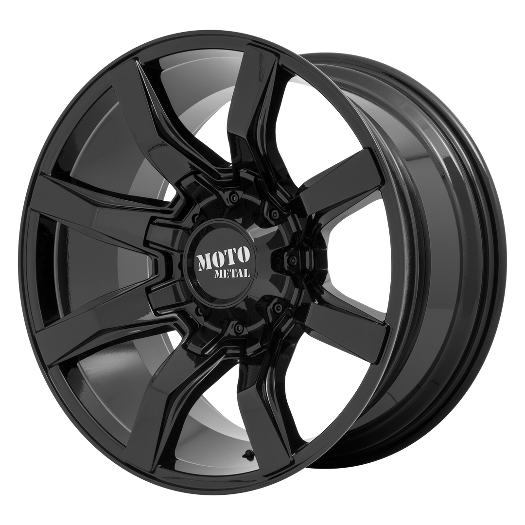MOTO METAL MO804 SPIDER 22X10 8X165.1 -18 125.1 GLOSS BLACK