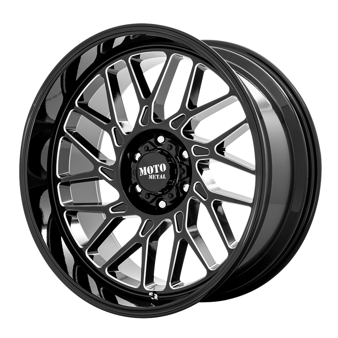 MOTO METAL MO805 22X10 5X127 -18 71.5 GLOSS BLACK MILLED
