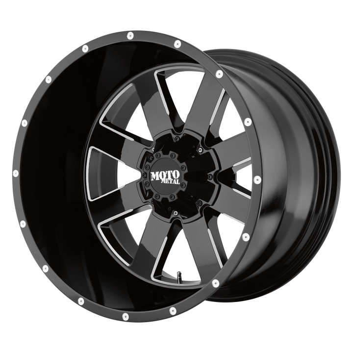 MOTO METAL MO962 20X12 8X170 -44 125.1 GLOSS BLACK MILLED