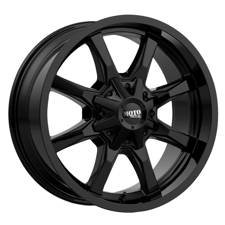 MOTO METAL MO970 20X9 8X180 0 124.2 FULL GLOSS BLACK