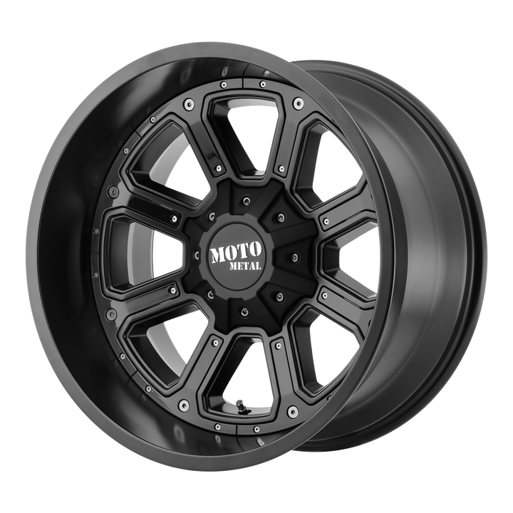 MOTO METAL MO984 SHIFT 20X9 6X135 / 6X139.7 18 106.1 MATTE BLACK GLOSS BLACK INSERTS