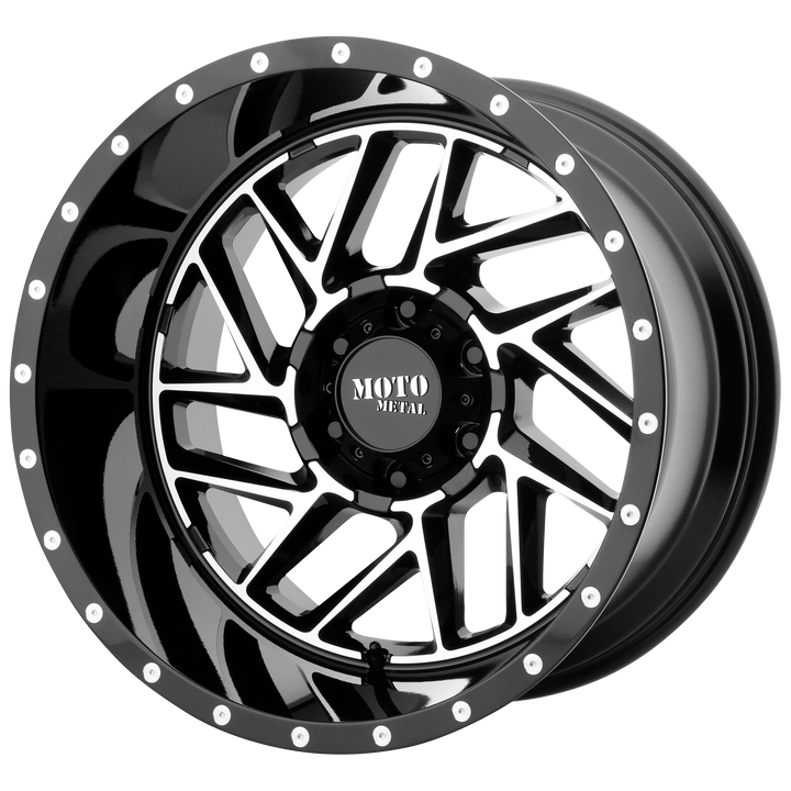 MOTO METAL MO985 BREAKOUT 16X8 5X127 -6 78.1 GLOSS BLACK MACHINED