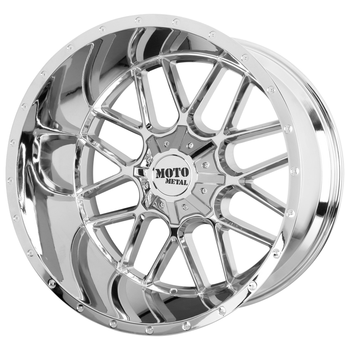 MOTO METAL MO986 SIEGE 20X12 5X127 / 5X139.7 -44 78.1 CHROME