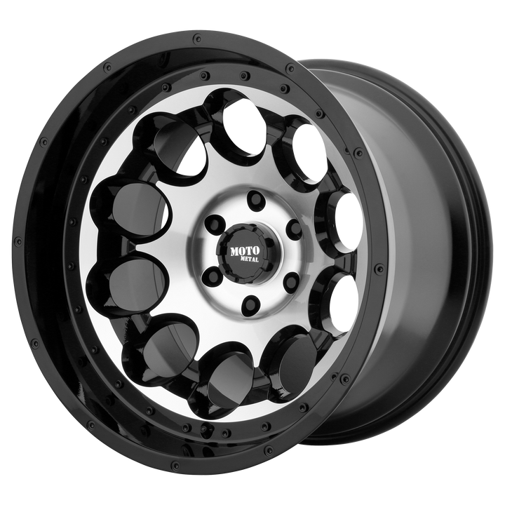 MOTO METAL MO990 ROTARY 20X9 5X139.7 0 78.1 GLOSS BLACK MACHINED