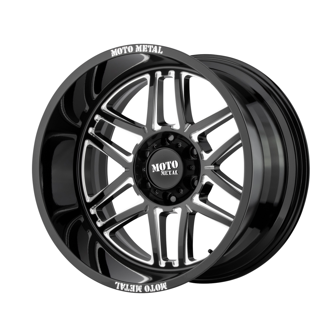 MOTO METAL MO992 FOLSOM 20X12 6X139.7 -44 106.1 GLOSS BLACK MILLED