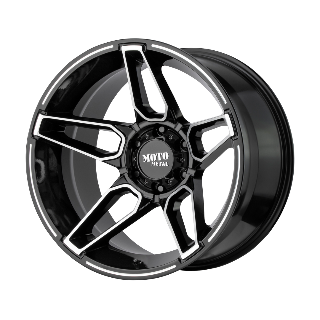 MOTO METAL MO994 FANG 20X12 6X135 -44 87.1 GLOSS BLACK MACHINED
