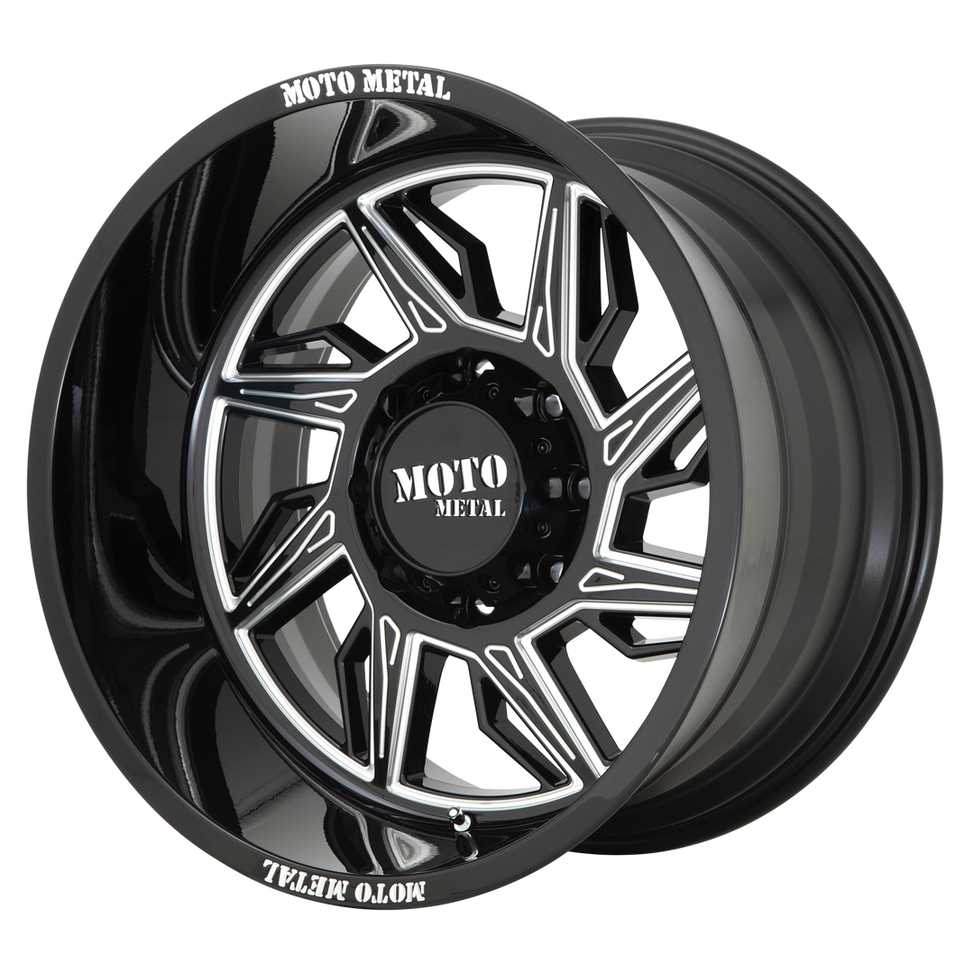 MOTO METAL MO997 HURRICANE 20X10 5X127 -18 71.5 GLOSS BLACK MILLED - RIGHT DIRECTIONAL