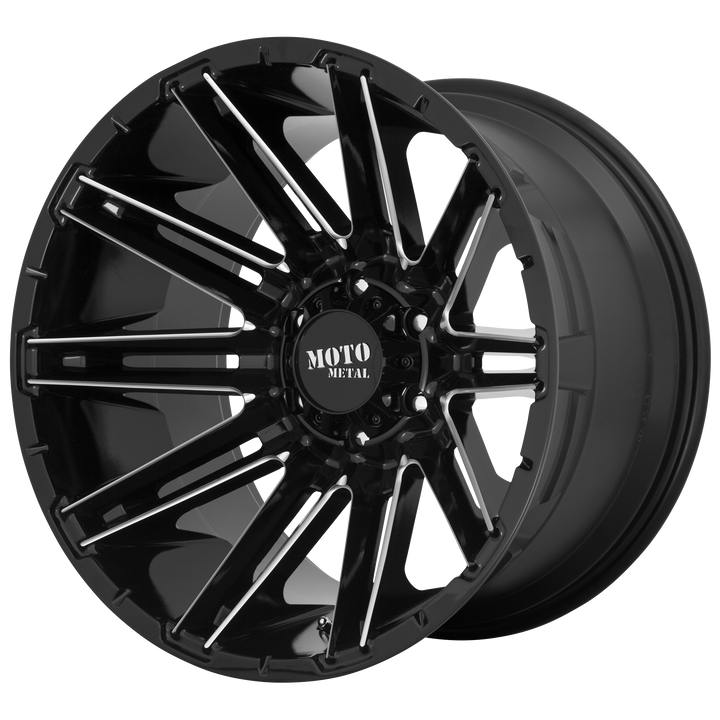 MOTO METAL MO998 KRAKEN 22X10 6X135 -18 87.1 GLOSS BLACK MILLED
