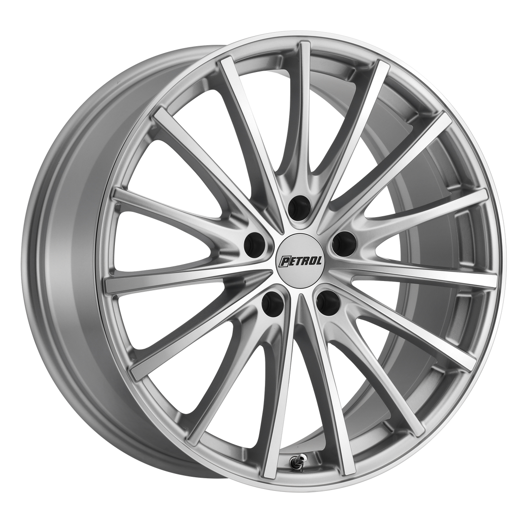 PETROL P3A 19X8 5X110 40 72.1 SILVER W/ MACHINED CUT FACE