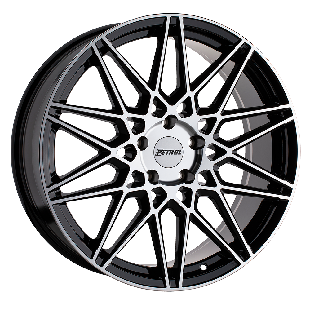 PETROL P3C 18X8 5X105 40 72.1 GLOSS BLACK W/ MACHINED FACE