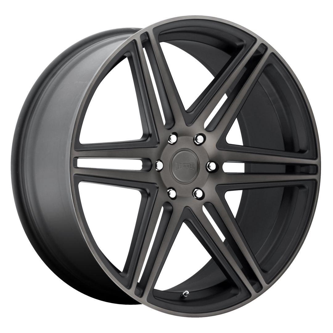 DUB 1PC S123 SKILLZ 24X10 6X139.7 30 78.1 MATTE BLACK DOUBLE DARK TINT