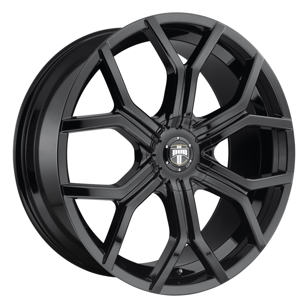 DUB 1PC S208 ROYALTY 24X9.5 6X135 / 6X139.7 30 87.1 GLOSS BLACK